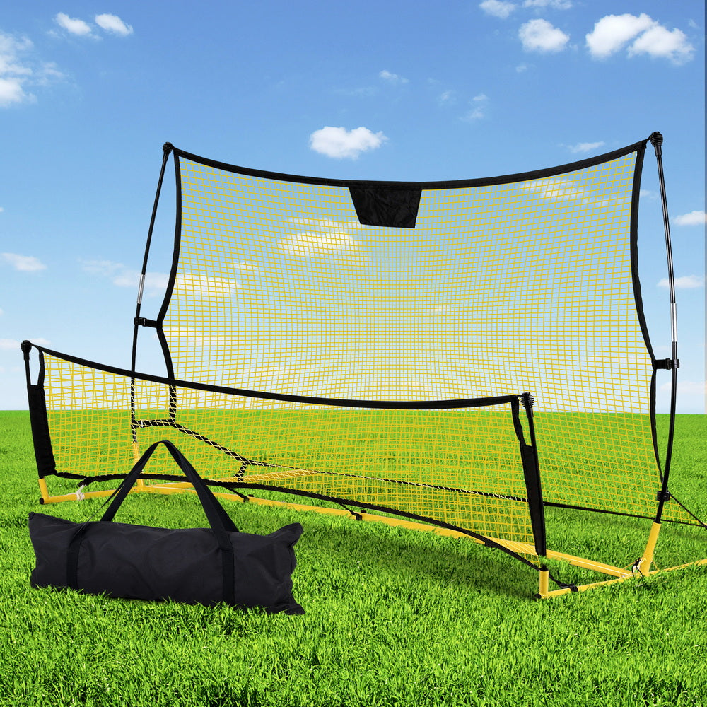 Everfit 2.1m Football Soccer Net Portable Goal Net Rebounder Sports Training Yellow-6