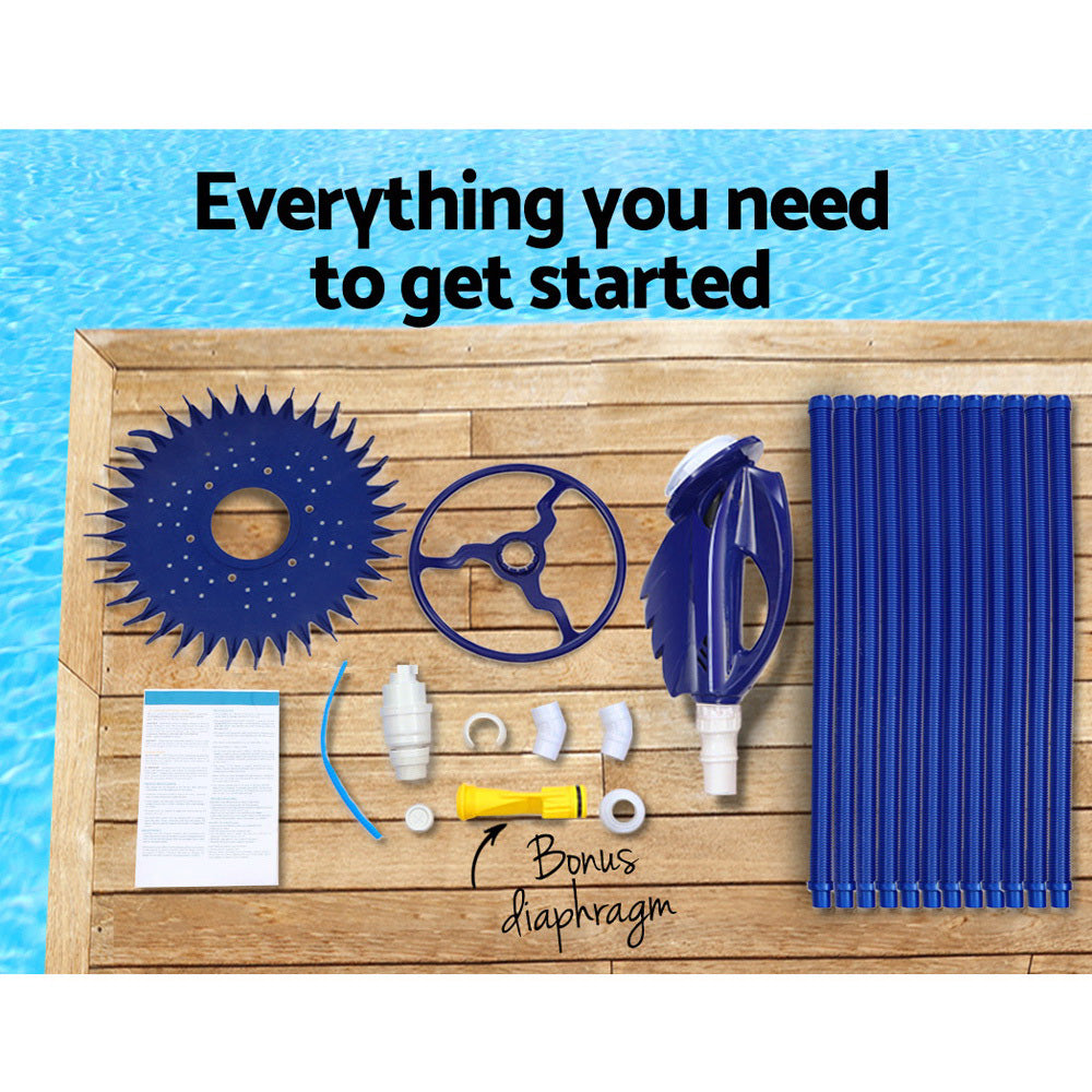 Aquabuddy Pool Cleaner Automatic Swimming Floor Climb Wall Vacuum 10M Hose-5