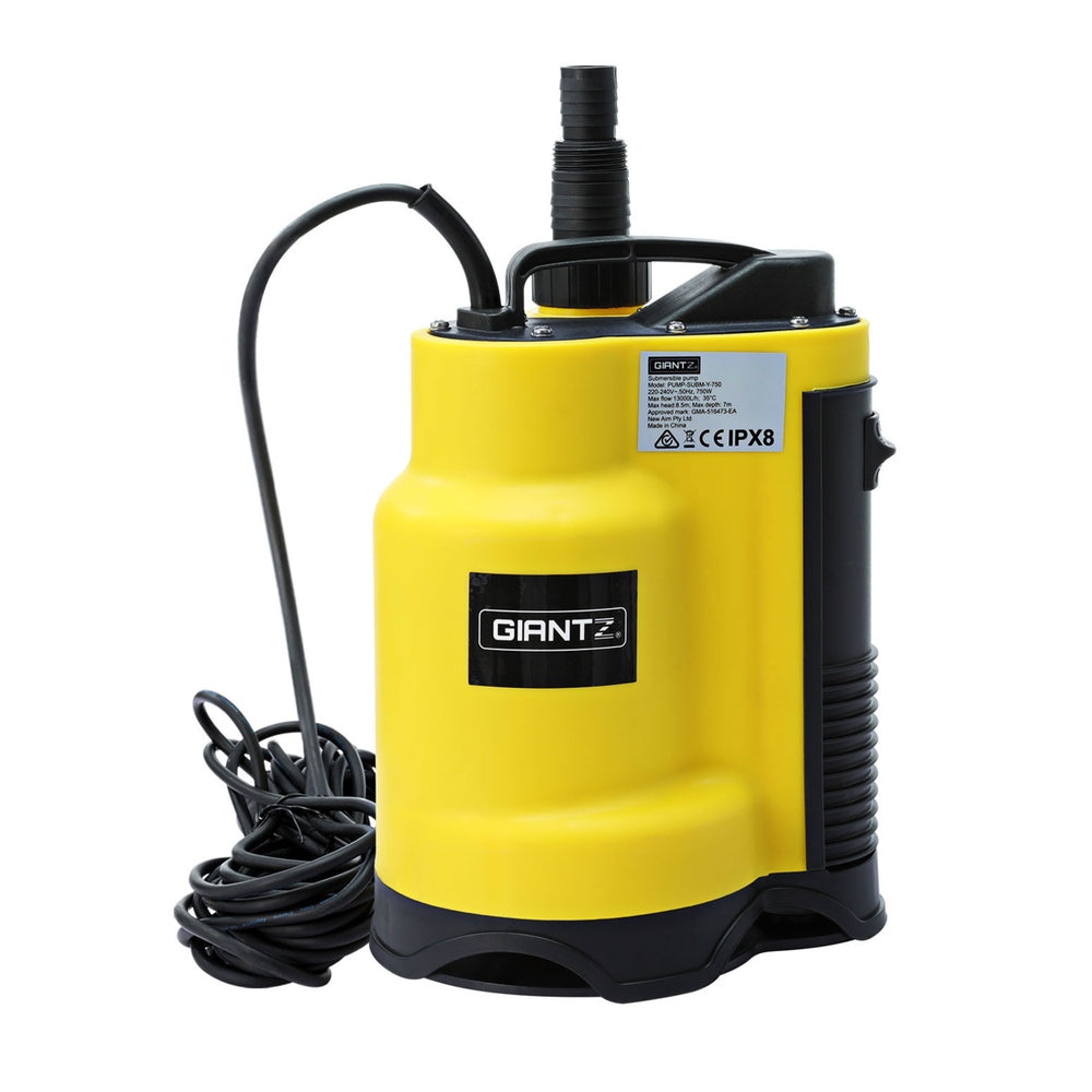 Giantz Garden Water Submersible Pump 750W Dirty Bore Sewerage Tank Well Steel-6