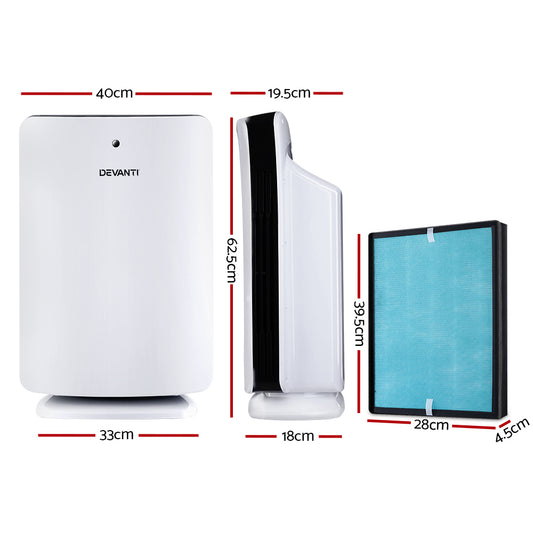 Devanti Air Purifier 3 Stage HEPA w/Replacement Filter-1