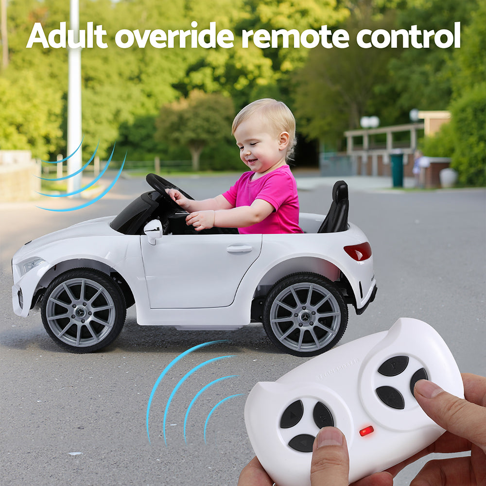 Kids Electric Ride On Car Licensed Outdoor Toys Cars Music Remote White-6