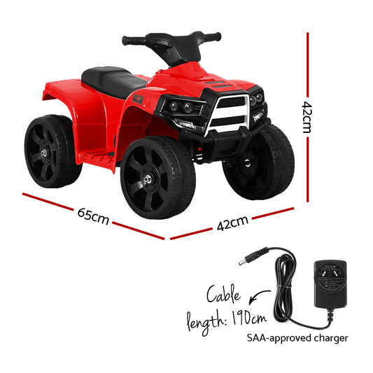 Rigo Kids Ride On ATV Quad Motorbike Car 4 Wheeler Electric Toys Battery Red-1