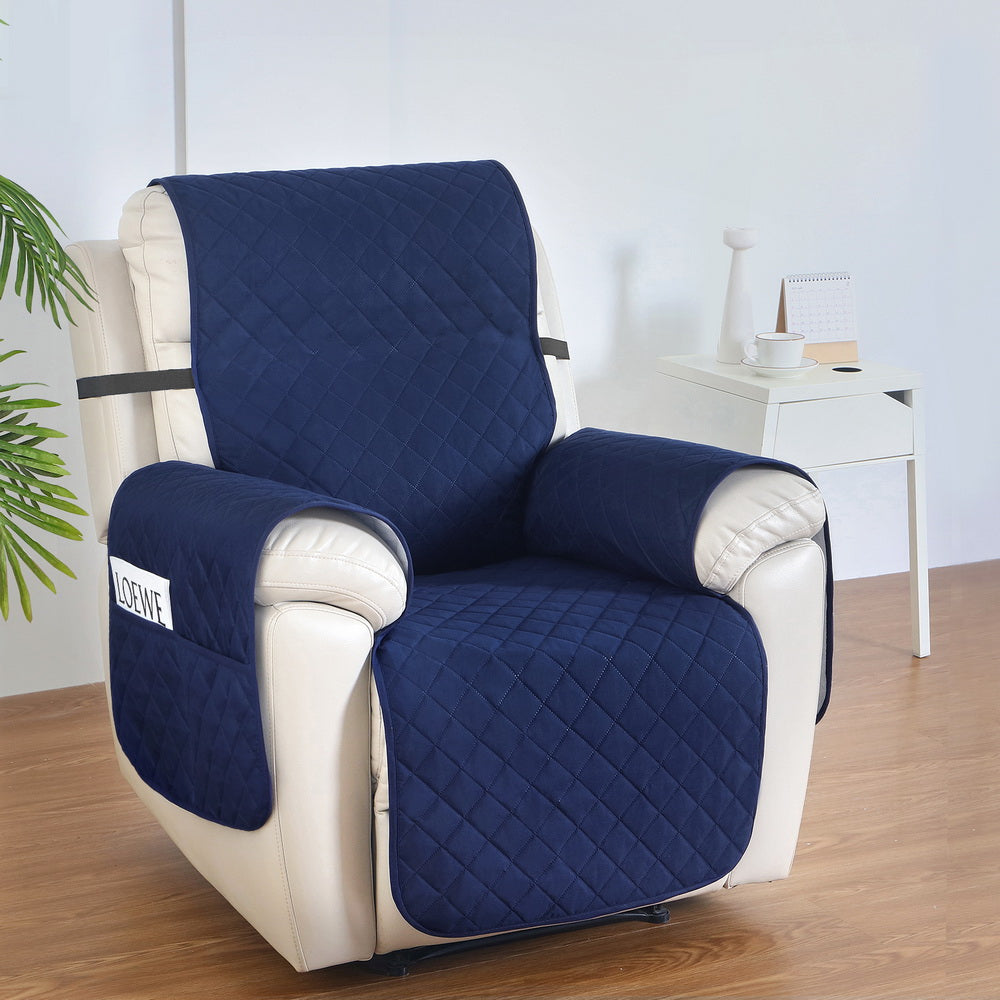 Artiss Recliner Chair Cover 100% Water Resistant Navy-6