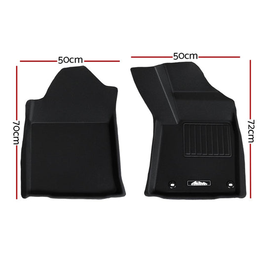 Weisshorn Car Rubber Floor Mats Compatible For Toyota Hilux Dual Cab 2015-2022-1