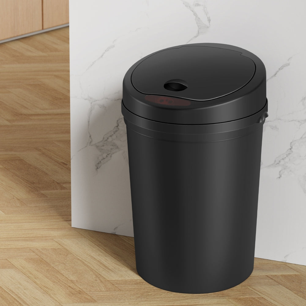 Devanti Sensor Bin Motion Rubbish Bins Kitchen Automatic Trash Can Black 9L-6