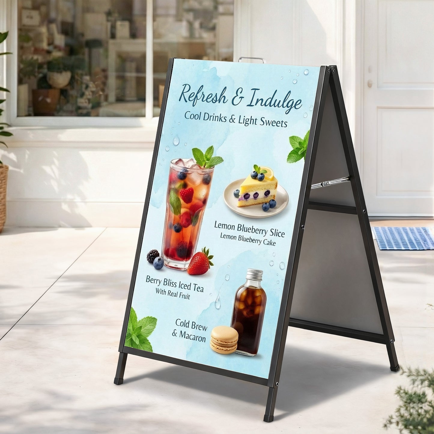 A1 Frame Sign Stand Double Sided Poster Display Board Outdoor Advertising 60x90cm-9