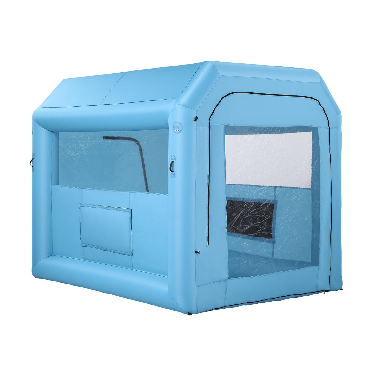 Giantz Inflatable Paint Booth 2.5X2.5X3M Inflatable Spray Booth with 550W Powerful Blower and Air Filter System, Round Roof with Light Hook, for Painting Bicycle, Motorcycle, Furniture Refinishing DIY-8