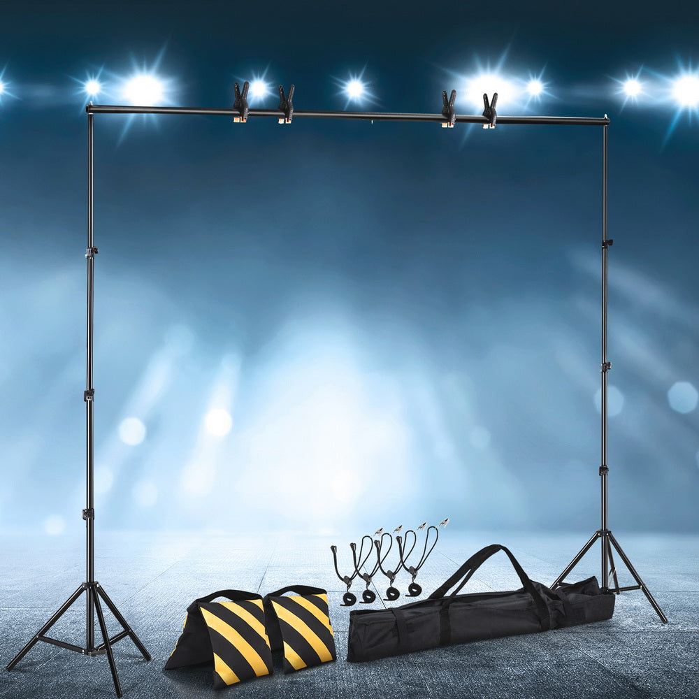 2.5X3M Photography Backdrop Stand Kit Studio Screen Photo Background Support Bag-4