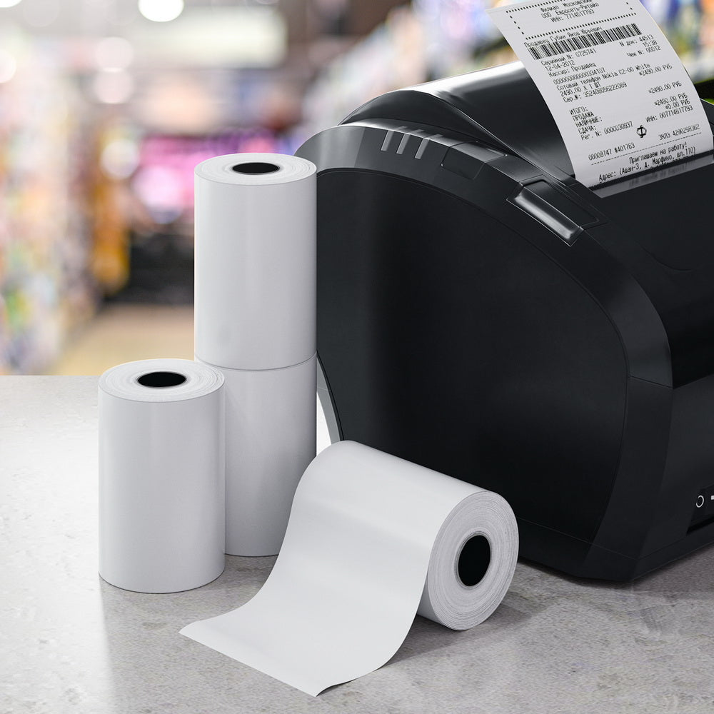 100 Rolls Thermal Label Paper Printer Paper Cash Register POS Receipt Roll-4