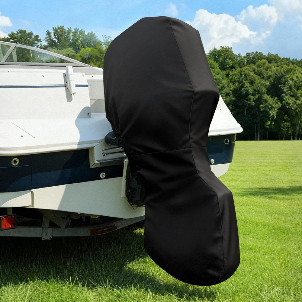 Seamanship Full Outboard Boat Motor Engine Cover Dust Rain Protection 100hp -150hp 600D Black-6