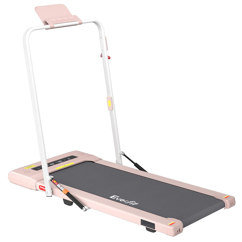 Everfit Treadmill Electric Walking Pad Under Desk Home Gym Fitness 400mm Pink-6