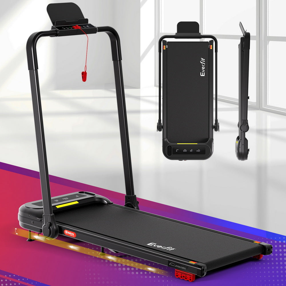 Everfit Treadmill Electric Walking Pad with Incline Foldable for Home Gym Black-6