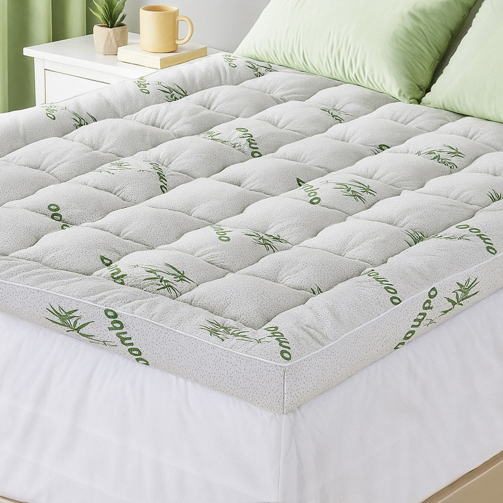 Giselle Mattress Topper 11cm Pillowtop toppers Bamboo Queen-6