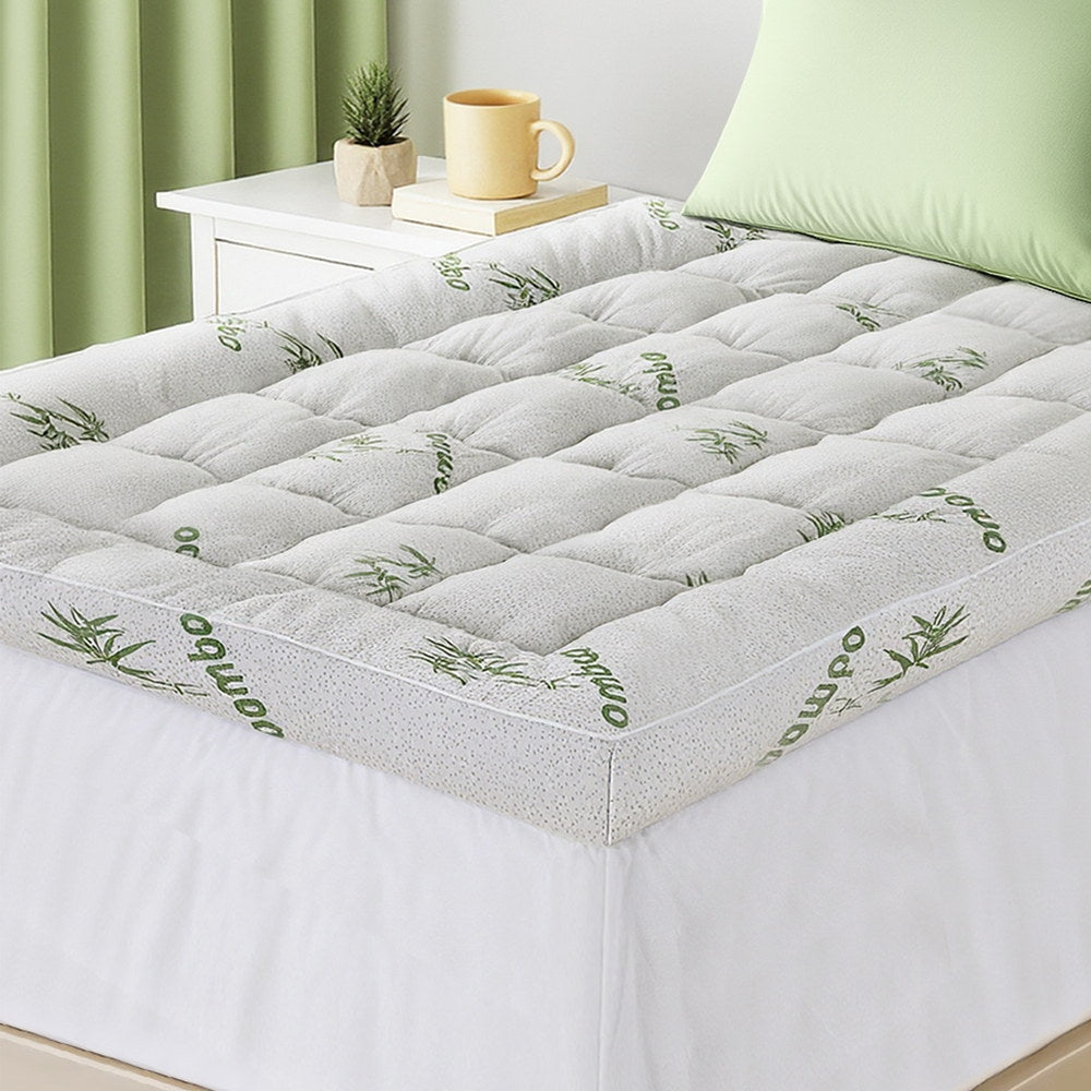 Giselle Mattress Topper 11cm Pillowtop toppers Bamboo Single-6