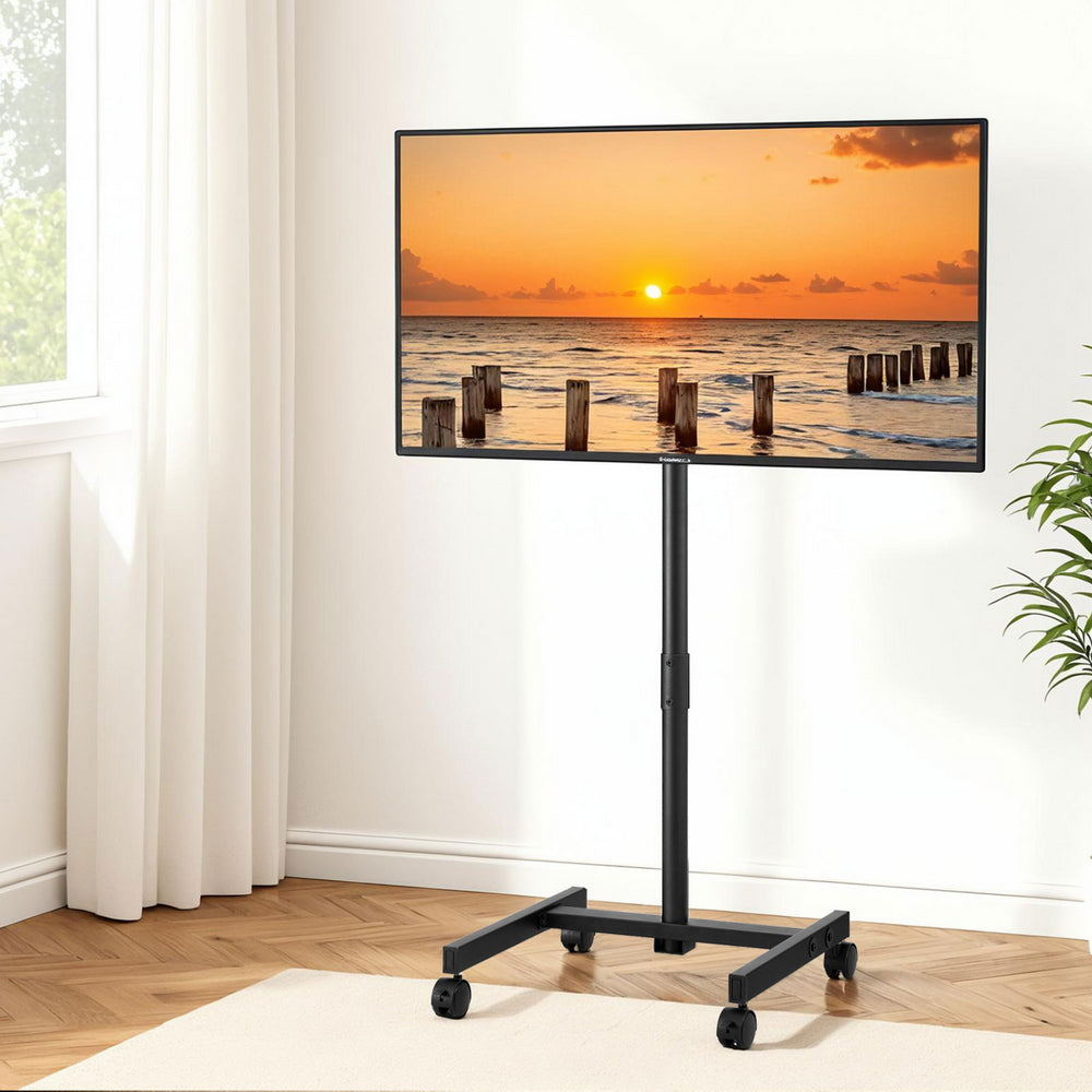 Artiss TV Stand 13-50" Universal Mobile Adjustable Height TV Stand with Wheels-7