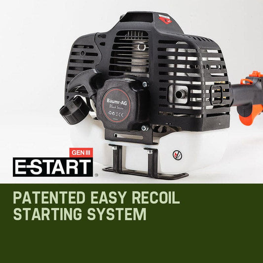 BAUMR-AG 65cc 7in1 Long Reach Garden Multi-tool, Pole Saw, Hedge & Line Trimmer, Brush Cutter, 12" Tree Trimming Pruning Chainsaw Bar, 2 Extension Shafts