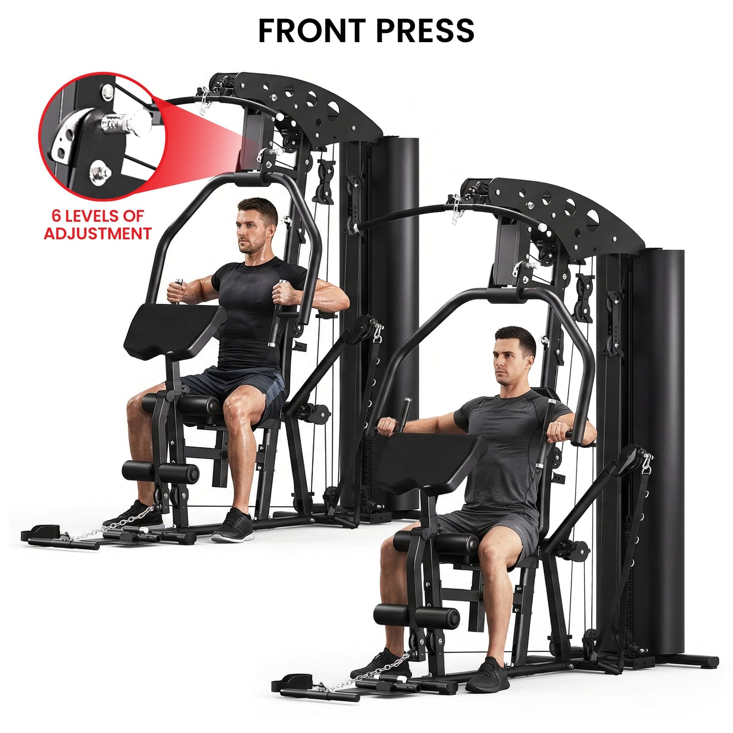 Powertrain Home Multi Gym 560 Full Body Training with 90kg Weight Stack Home Gym