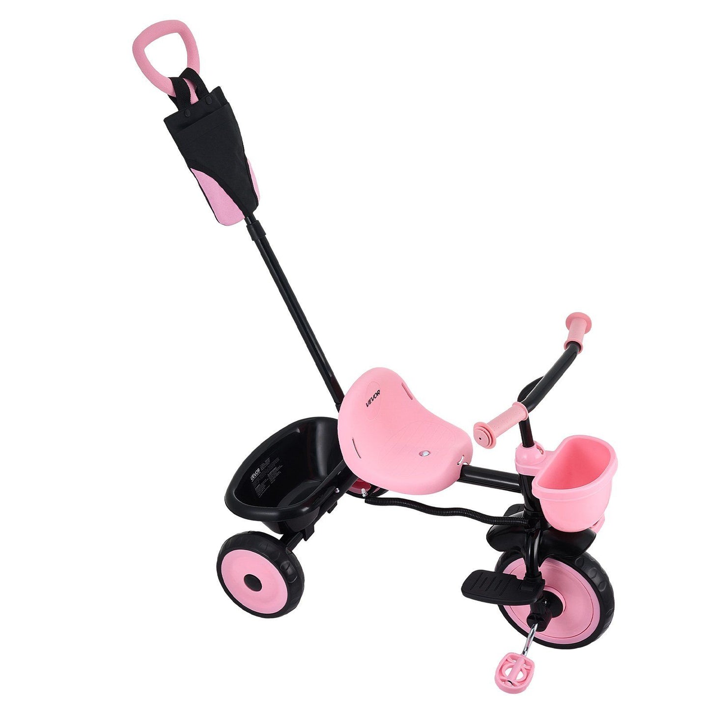 Toddler Tricycle & Stroller for 18 Months to 5 Year Old, Kids Trike with Parent Push Handle, Adjustable Seat & Storage for Outdoor Play, Tricycle for Toddlers, Birthday Toy for Boys and Girls