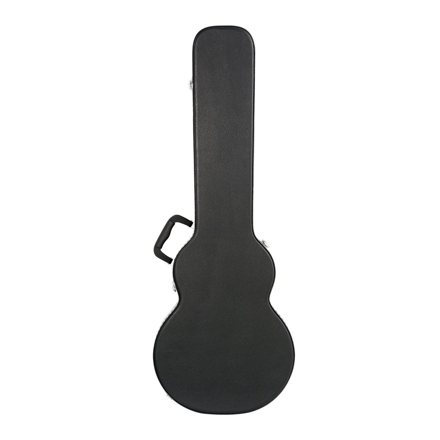 Electric Guitar Hard Case, 1050 mm Gourd-Shaped Guitar Hard Case, With Lock Latch Key Handle, PVC Padding Soft Lining Water-Resistant Hard Shell Guitar Cases, for 990 mm LES Paul Guitars, Black