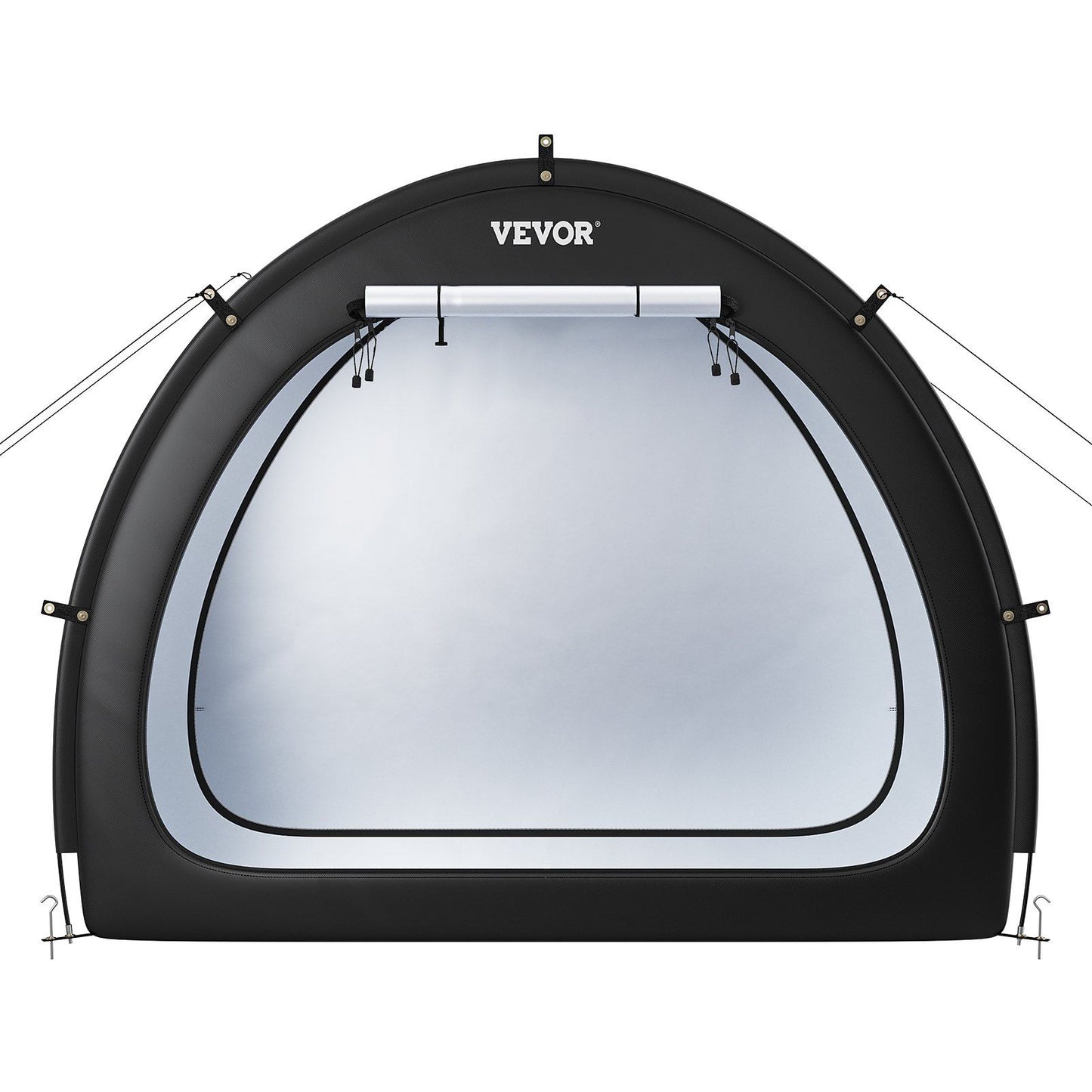 Bike Storage Tent, 1 to 2 Bikes, Outdoor Spacious Bike Storage Tent with Ventilated Window, Waterproof Fan-Shaped Bike Tent with High Strength Fiberglass & Dual Zippers, Fit for Bicycle