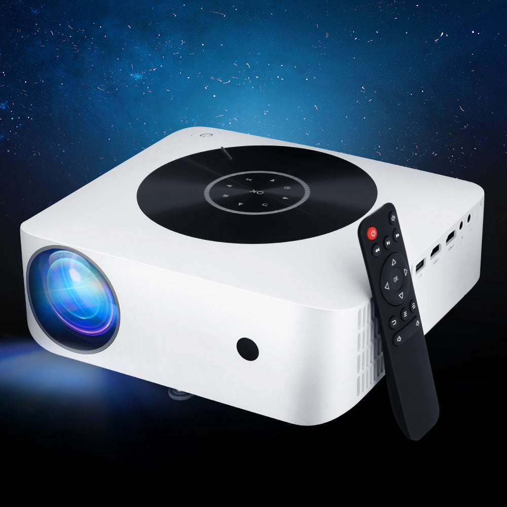 Devanti Bluetooth Video Projector WIFI 1080P Home Theater HDMI Touch Screen-6
