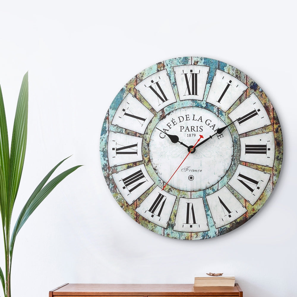 Artiss 40CM Wall Clock Rustic Design-4