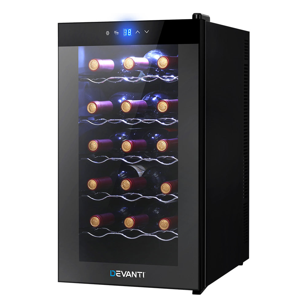 Devanti Wine Fridge Cooler 18 Bottles-7