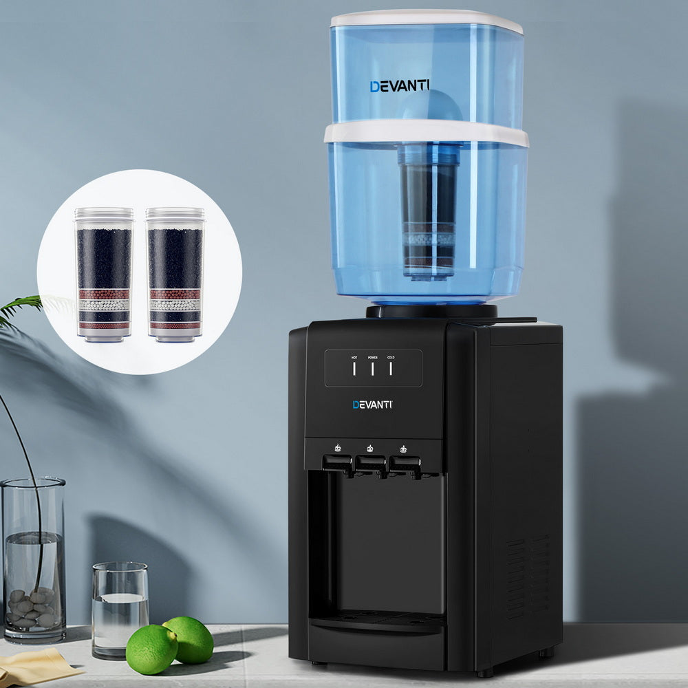 Devanti Water Cooler Dispenser Bench Top 22L w/2 Filter-6