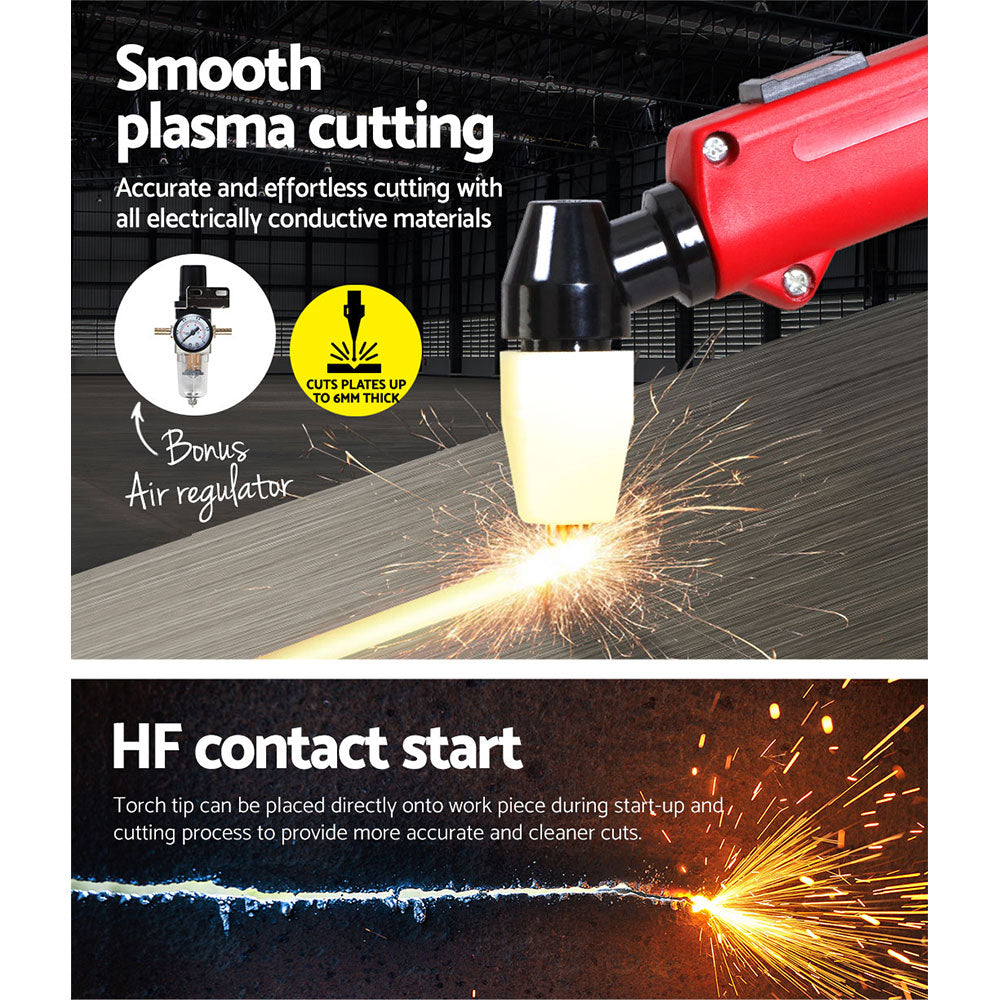 Giantz 140Amp Inverter Welder Plasma Cutter Gas DC iGBT Portable Welding Machine-5