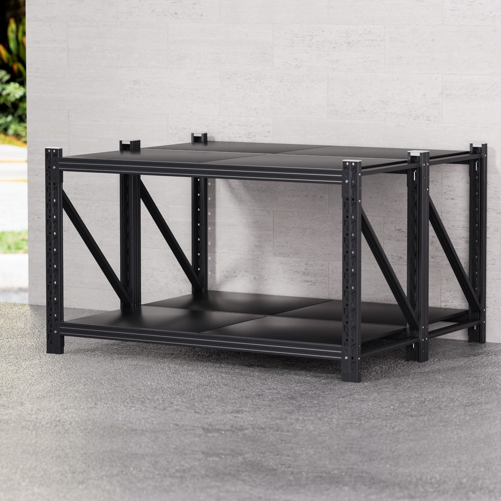 Giantz 2x 0.9M Garage Shelving Workbench Warehouse Rack-6