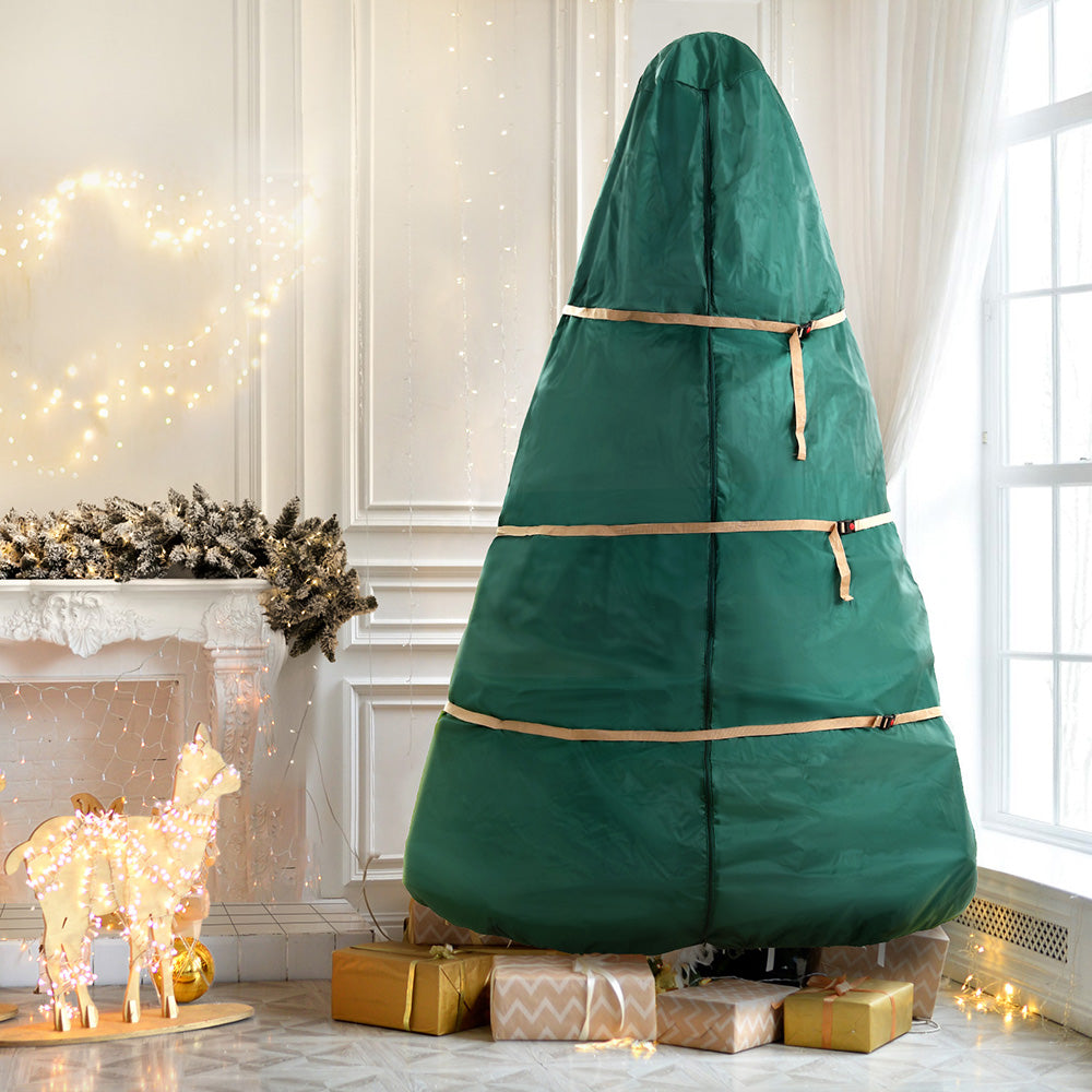 Jingle Jollys Christmas Tree Storage Bag Fits Up to 9ft Tree Xmas Bag Green-6