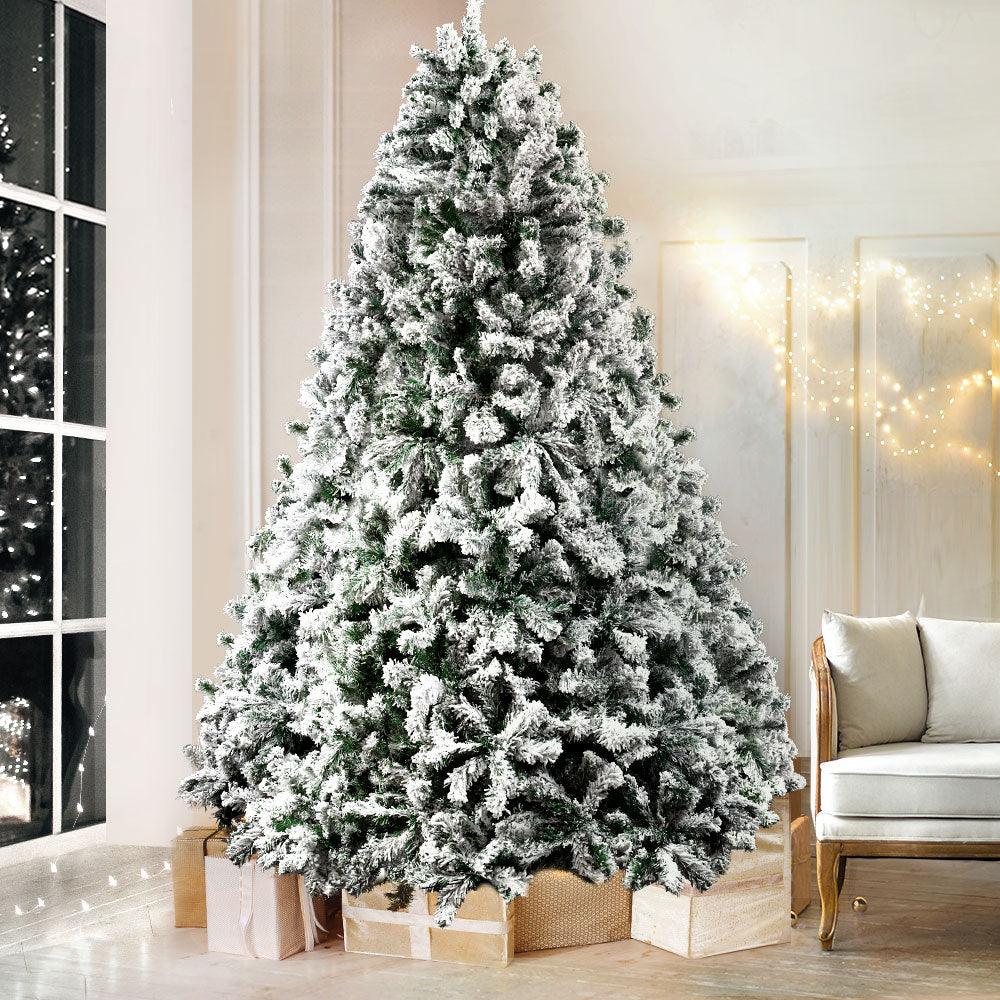 Jingle Jollys Christmas Tree 1.8M Xmas Trees Decorations Snowy 758 Tips-7