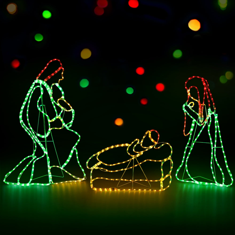 1.12M Christmas Lights Motif 552 LED Rope Light Outdoor Decoration Jingle Jollys-6