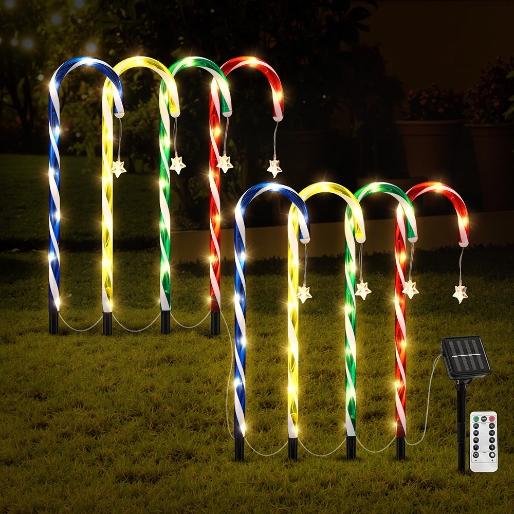 Jingle Jollys 8 PCS Christmas Lights Path Ground Light Garden Decorations 72 LED-6