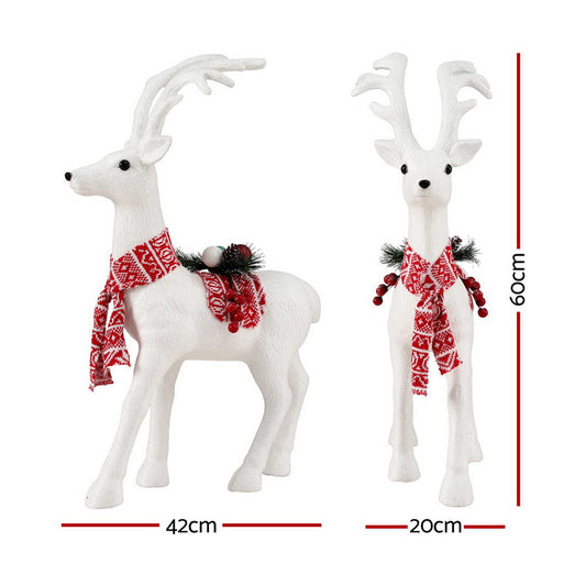 Jingle Jollys Christmas Reindeer 60cm Glitter Deer Ornaments Party Decorations-1