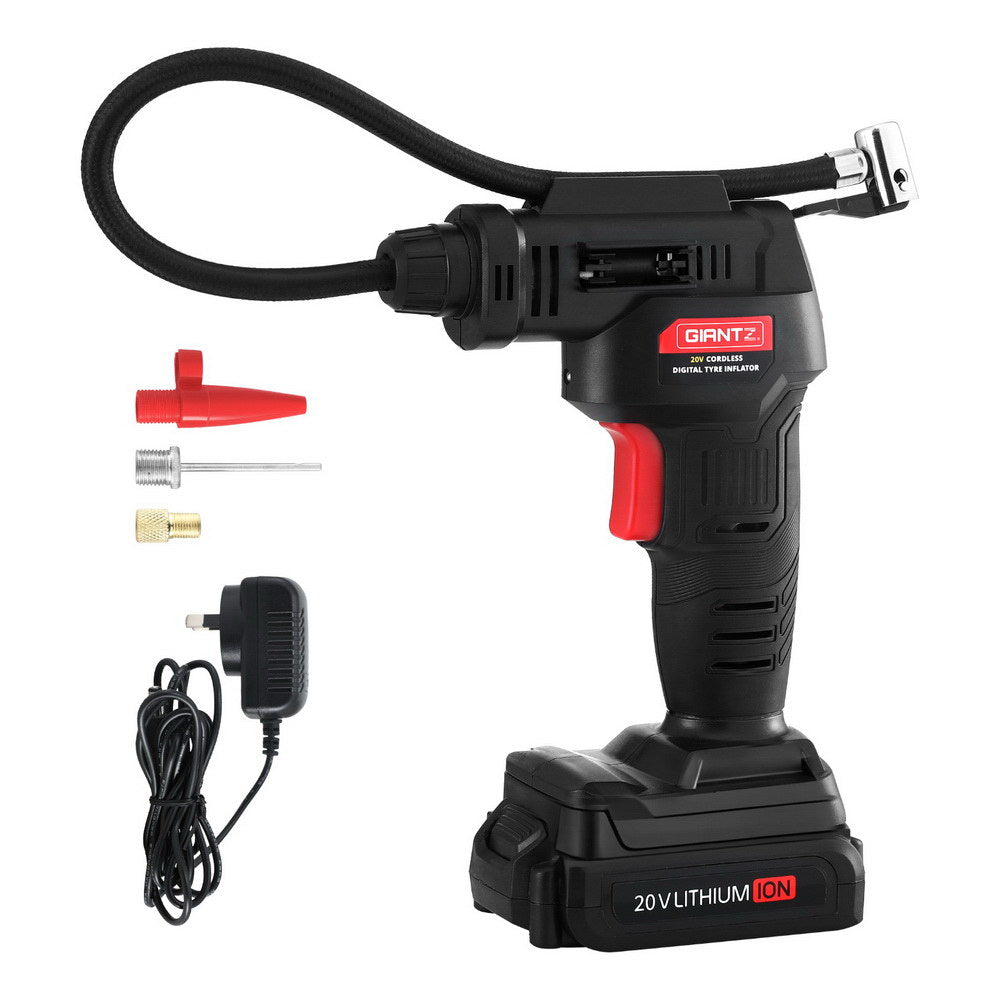 Giantz 20V Air Compressor 120PSI Electric Portable Air Inflator LED Light-0