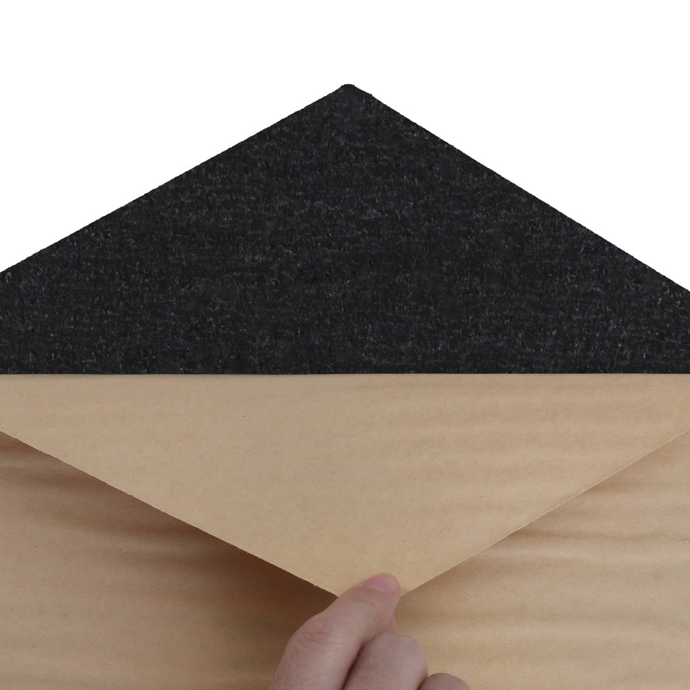 Alpha Acoustic Foam 12pcs 35x30x0.9cm Soundproof Absorption Panel Adhesive Black-2