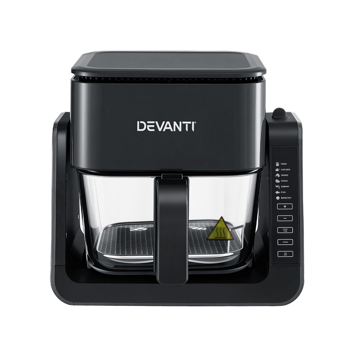 Devanti 2-IN-1 Air Fryer 5.5L Dual Zone Fryers Electric Cooker with Top BBQ Grill & Bot-2