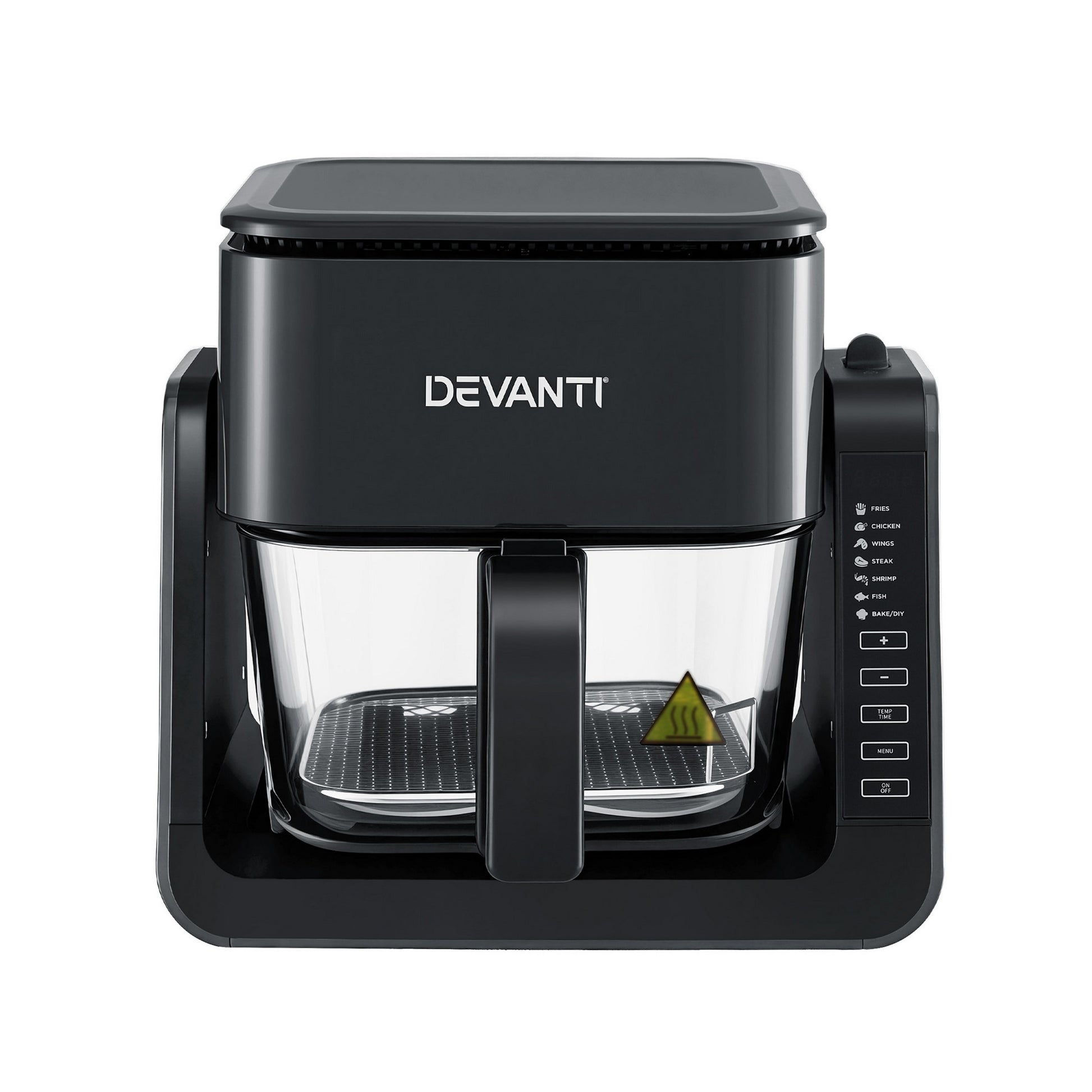 Devanti 2-IN-1 Air Fryer 5.5L Dual Zone Fryers Electric Cooker with Top BBQ Grill & Bot-2