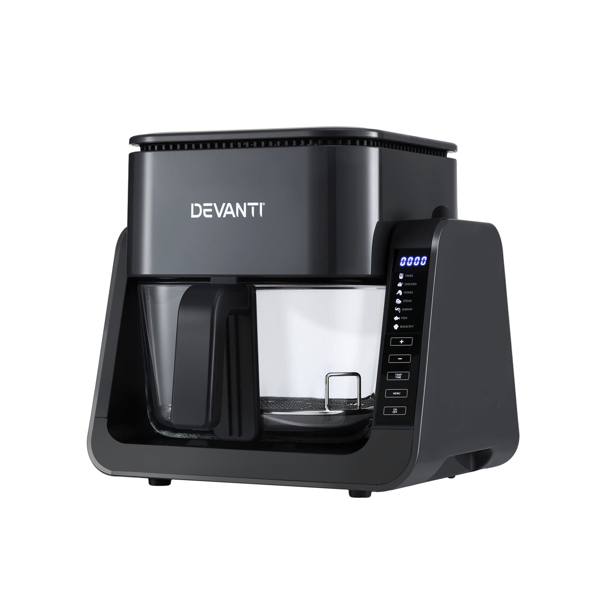 Devanti 2-IN-1 Air Fryer 5.5L Dual Zone Fryers Electric Cooker with Top BBQ Grill & Bot-8