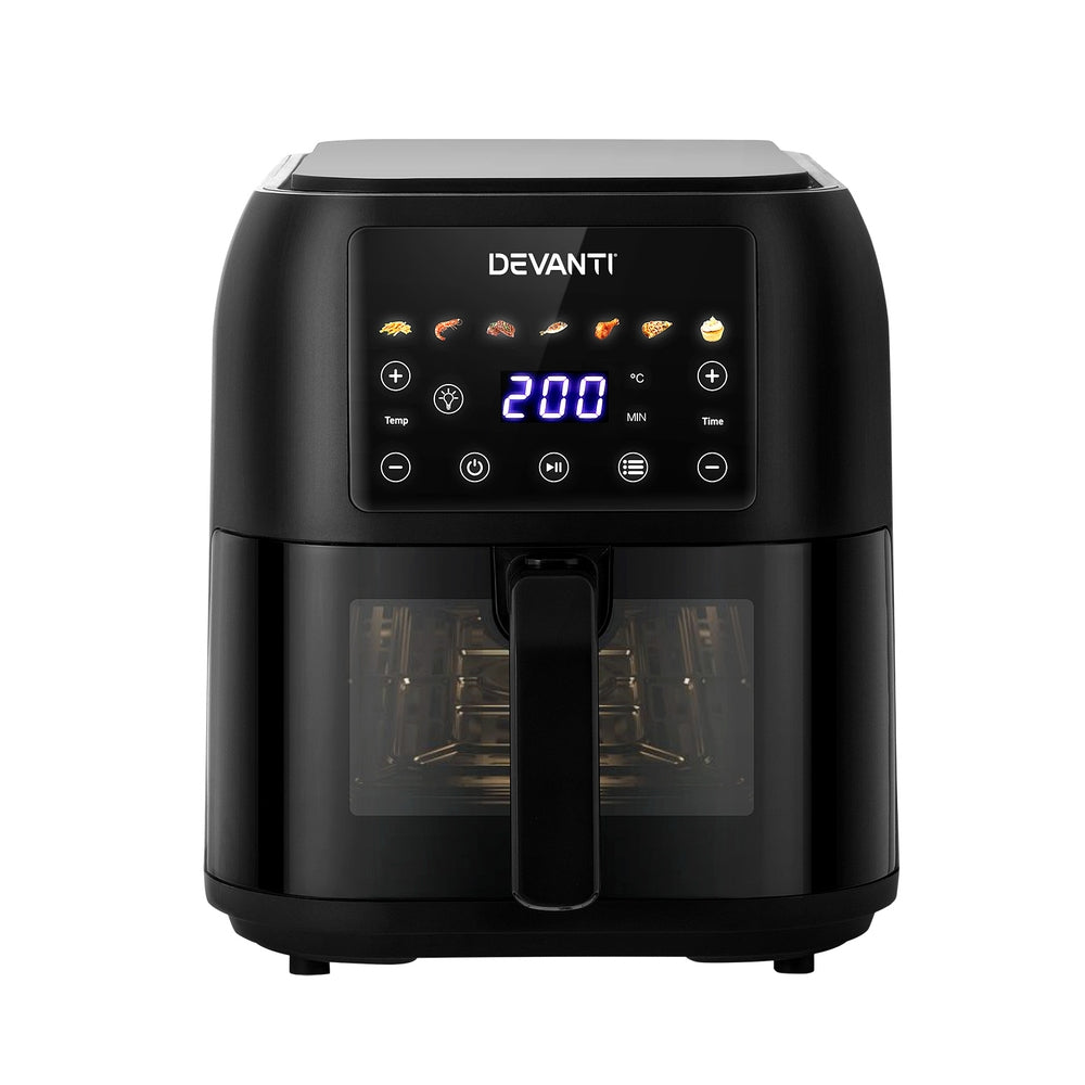 Devanti Air Fryer 8L LCD Fryers-0