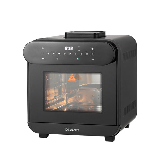 Devanti Steam Air Fryer Oven 15L W/ LCD Touch 1600W-0