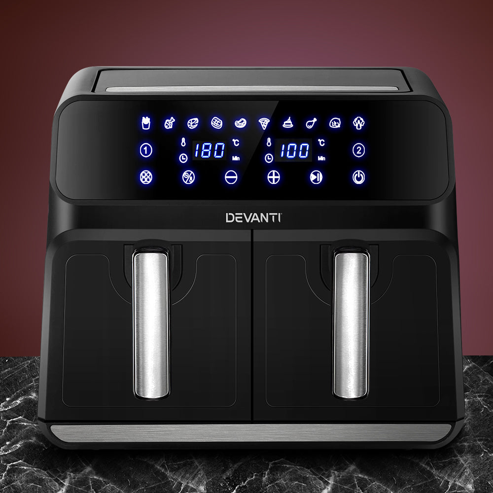 Devanti Air Fryer 8L Dual Zone Fryers-7