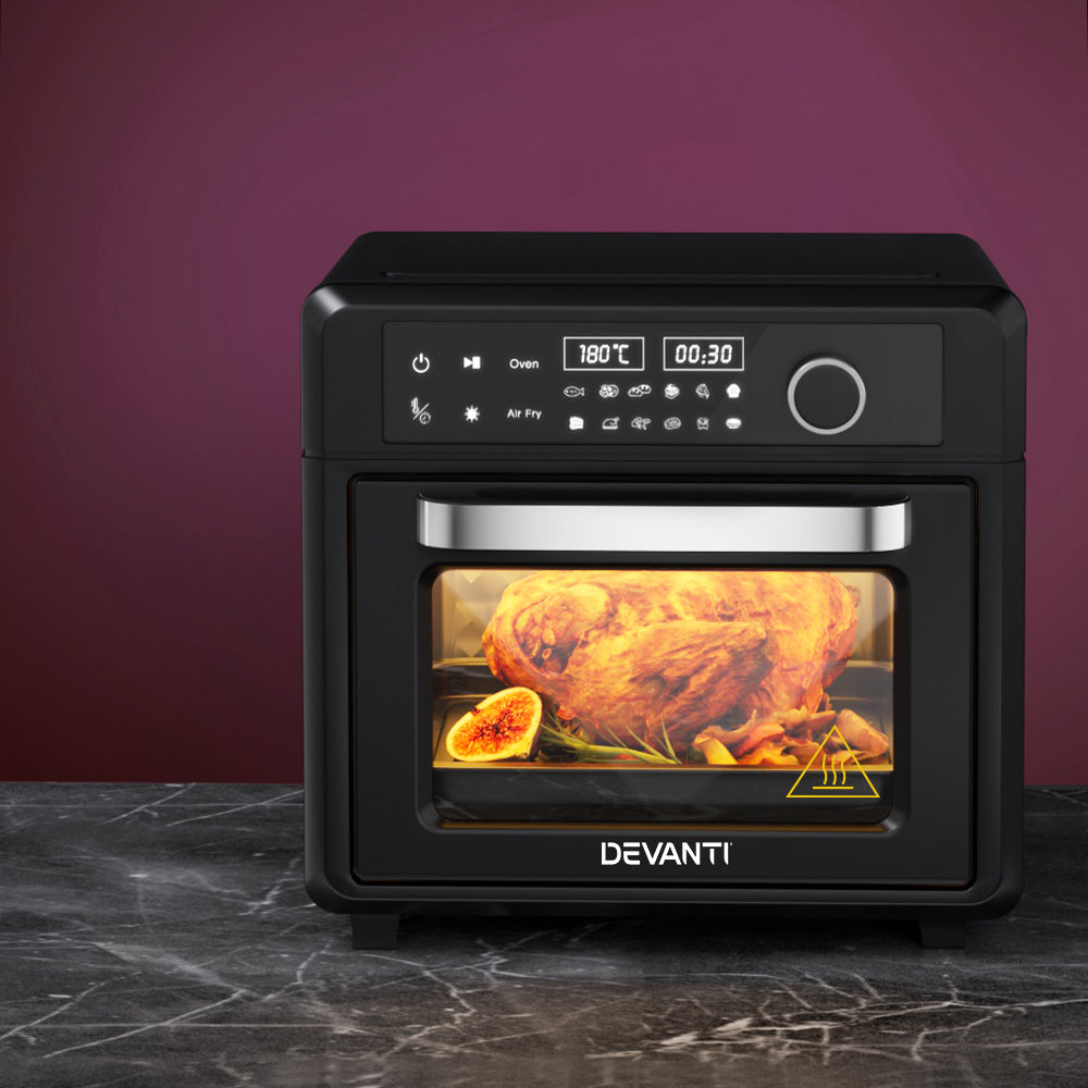 Devanti Air Fryer 20L LCD Fryers Oven-6