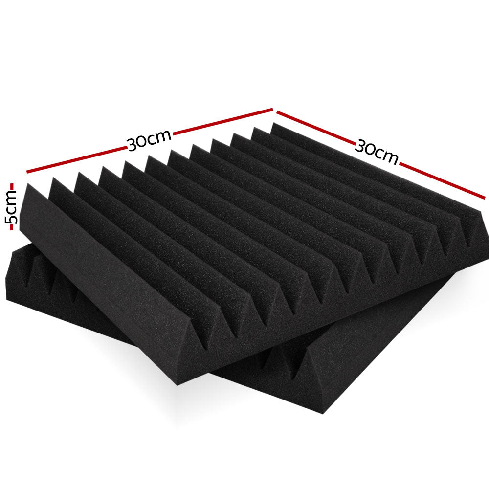 Alpha Acoustic Foam 20pcs 30x30x5cm Sound Absorption Proofing Panel Studio Wedge-1