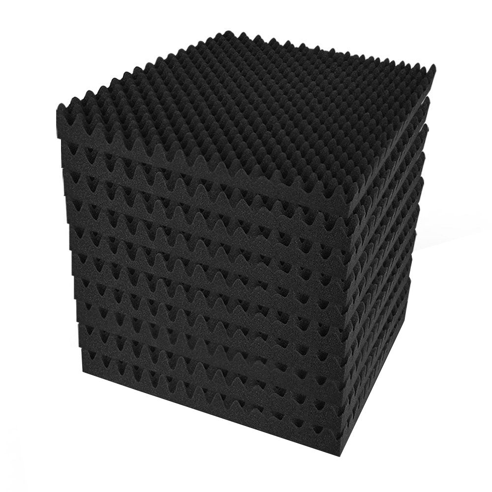 Alpha Acoustic Foam 20pcs 50x50x5cm Sound Absorption Proofing Panels Eggshell-0