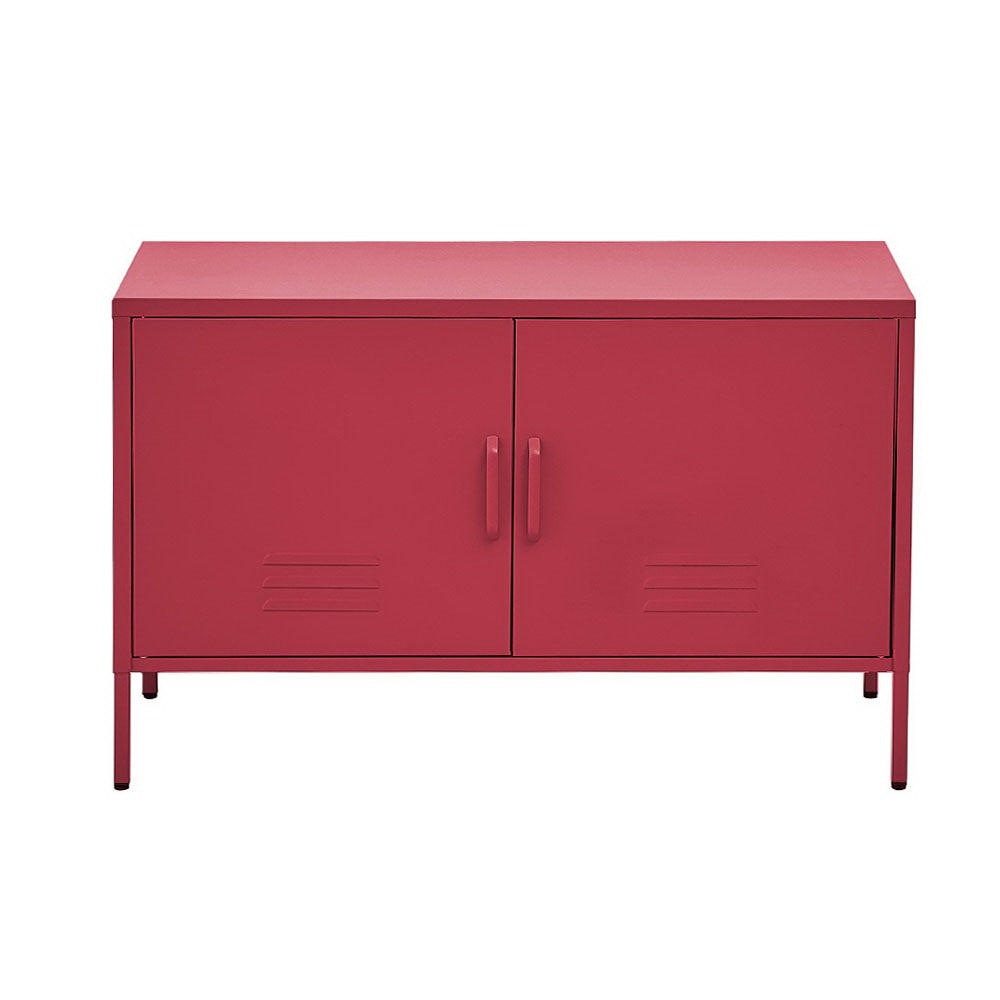 Artiss Buffet Sideboard Metal Cabinet - BASE Pink-0