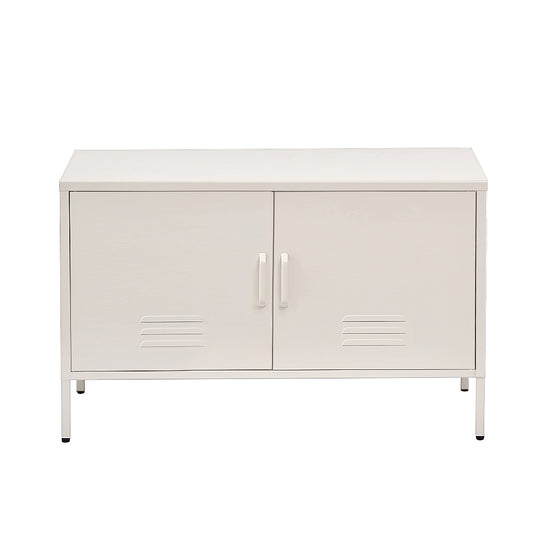 Artiss Buffet Sideboard Metal Cabinet - BASE White-0