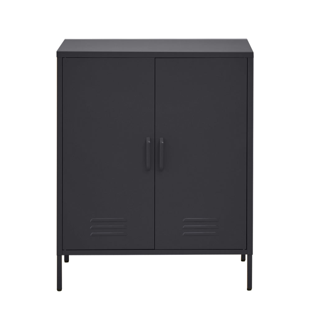 Artiss Buffet Sideboard Metal Cabinet - SWEETHEART Charcoal-0