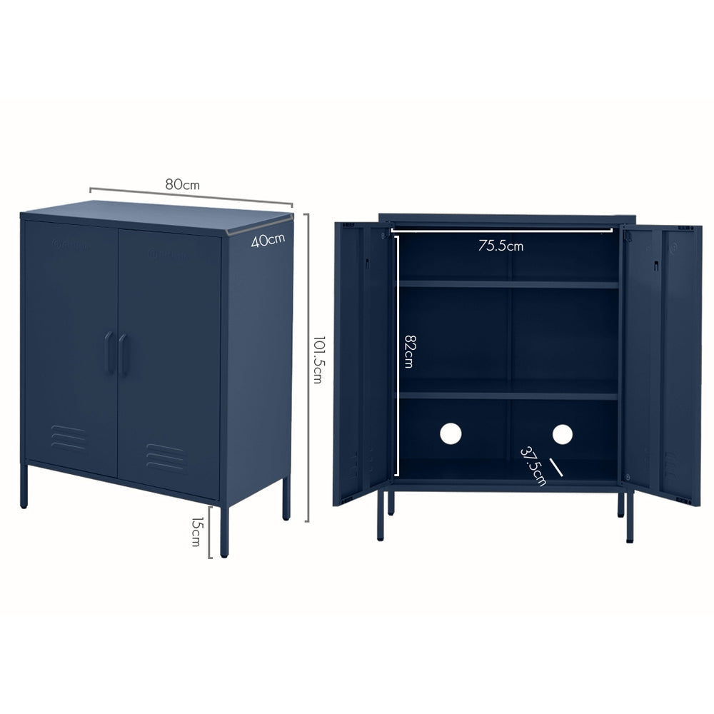 ArtissIn Buffet Sideboard Metal Cabinet - SWEETHEART Blue-1